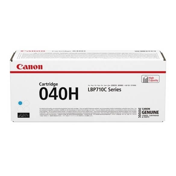 Canon 040H cartouche de toner haute capacite cyan d'origine de 10000 pages pour LBP712Cdn i-SENSYS LBP710Cx LBP712Cx