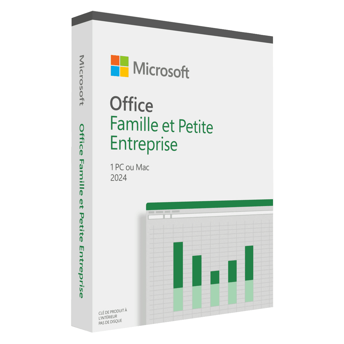 Microsoft Office Famille et Petite Entreprise 2024 | 1 PC ou MAC | Version définitive | Téléchargement